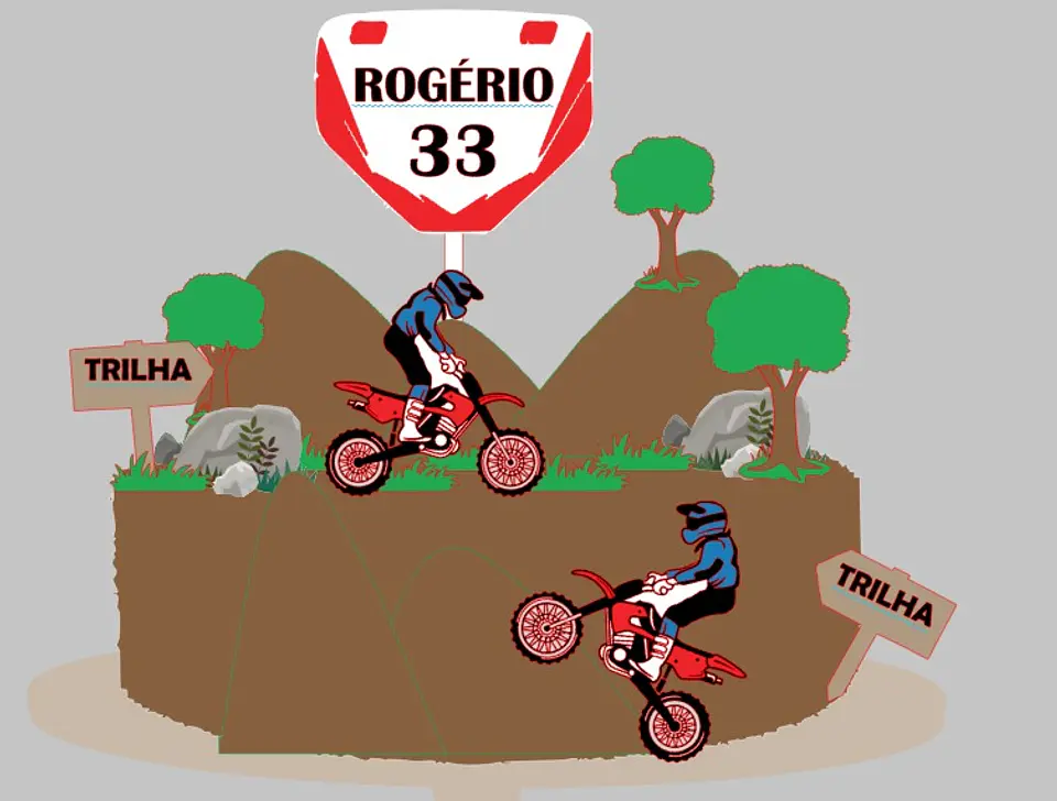 Arquivo de Corte Topo de Bolo Motocross 4 1