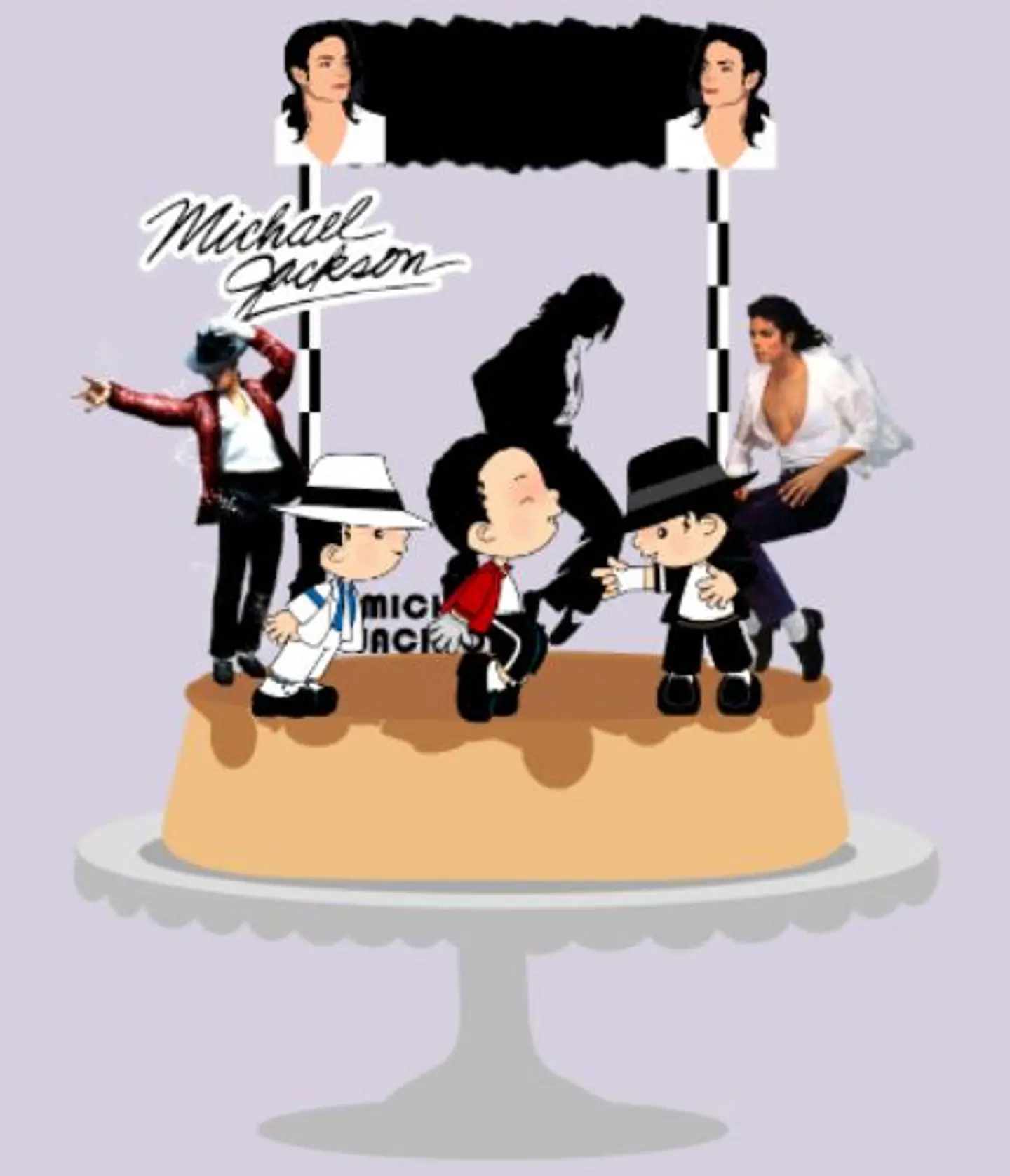 Arquivo de Corte Topo de Bolo Michael Jackson 1 1
