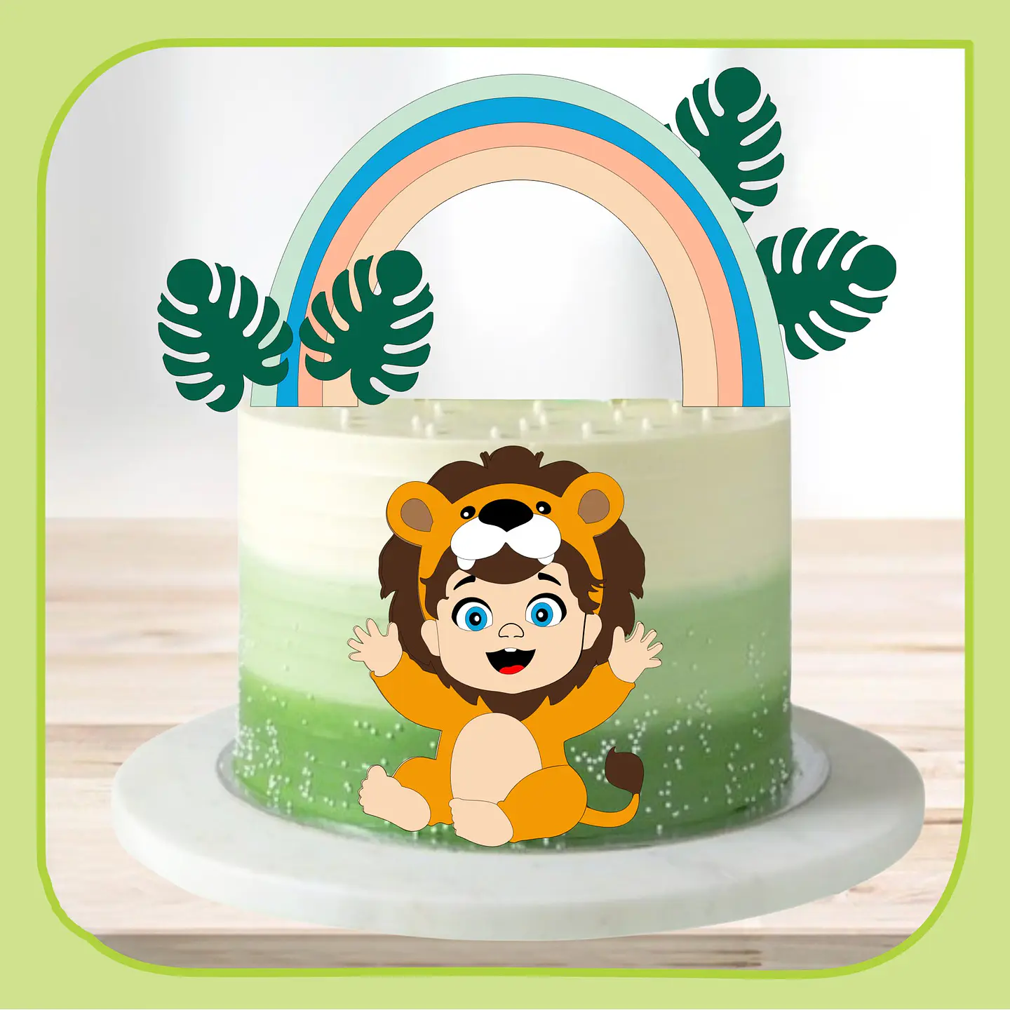 Arquivo de Corte Topo de Bolo Leão Leãozinho 33 1