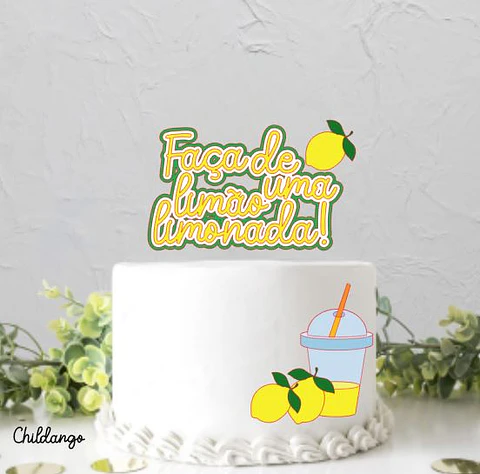 Arquivo de Corte Topo de Bolo Limão Limonada 4
