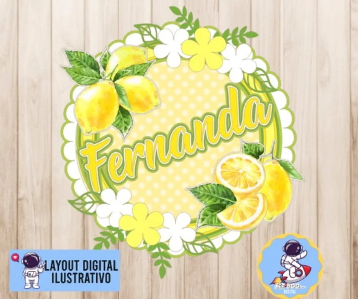 Arquivo de Corte Topo de Bolo Limão Limonada 1 1