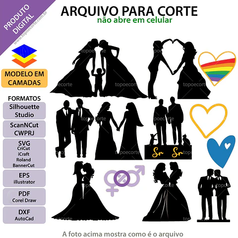 Arquivo de Corte Topo de Bolo Orgulho LGBT 1