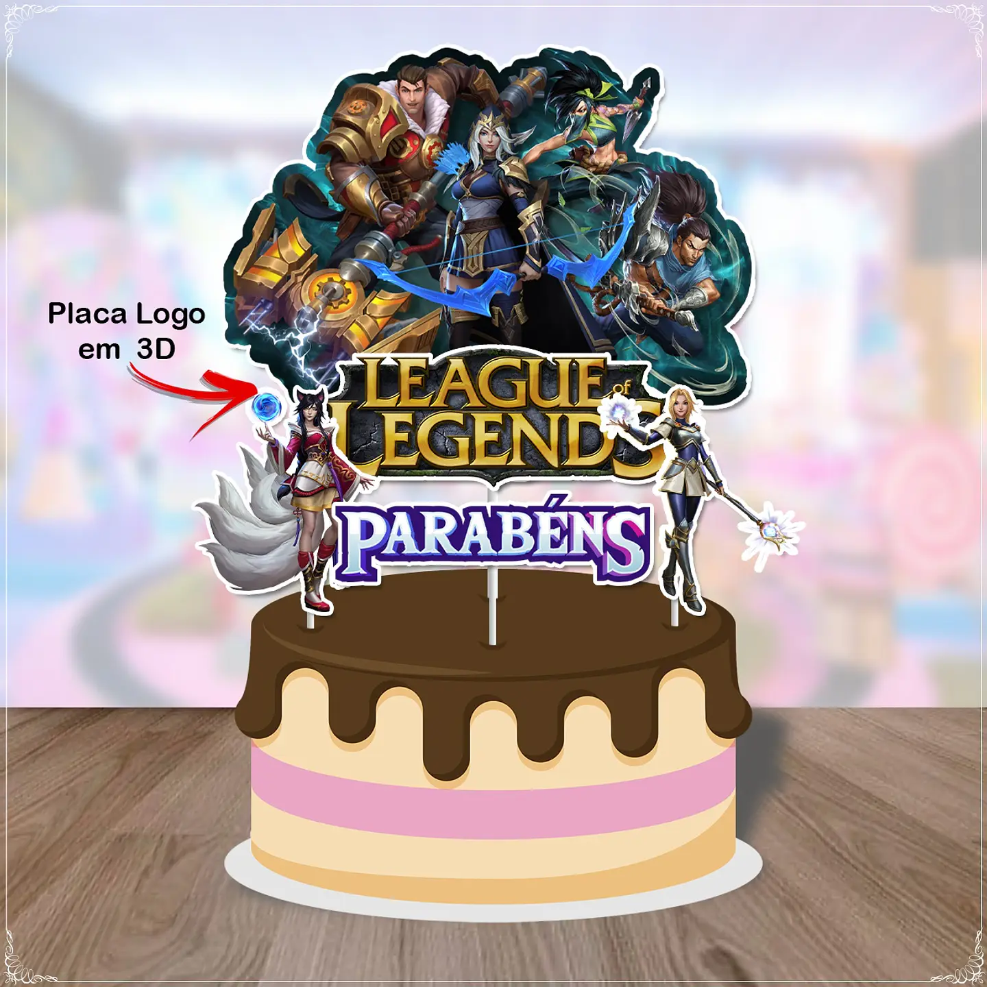 Arquivo de Corte Topo de Bolo League of Legends 3 1