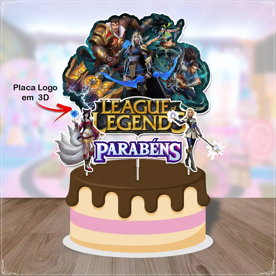 Arquivo de Corte Topo de Bolo League of Legends 3 1