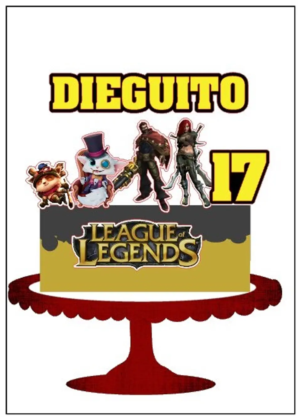 Arquivo de Corte Topo de Bolo League of Legends 2 1