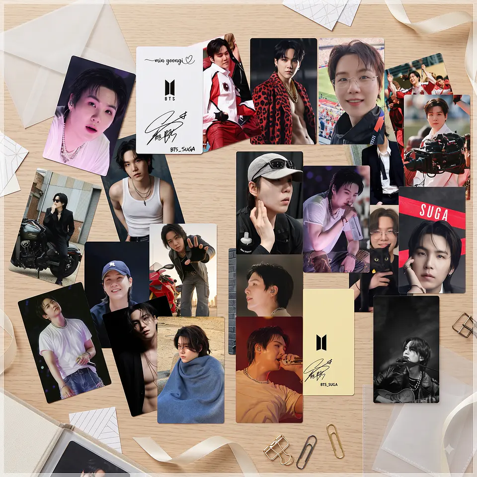 Arquivo de Corte Fotocards BTS Suga Min Yoongi Agust D 11 1