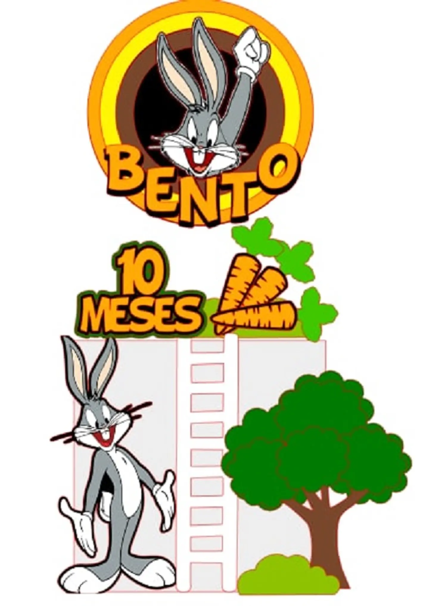 Arquivo de Corte Topo de Bolo Looney Tunes 8 1