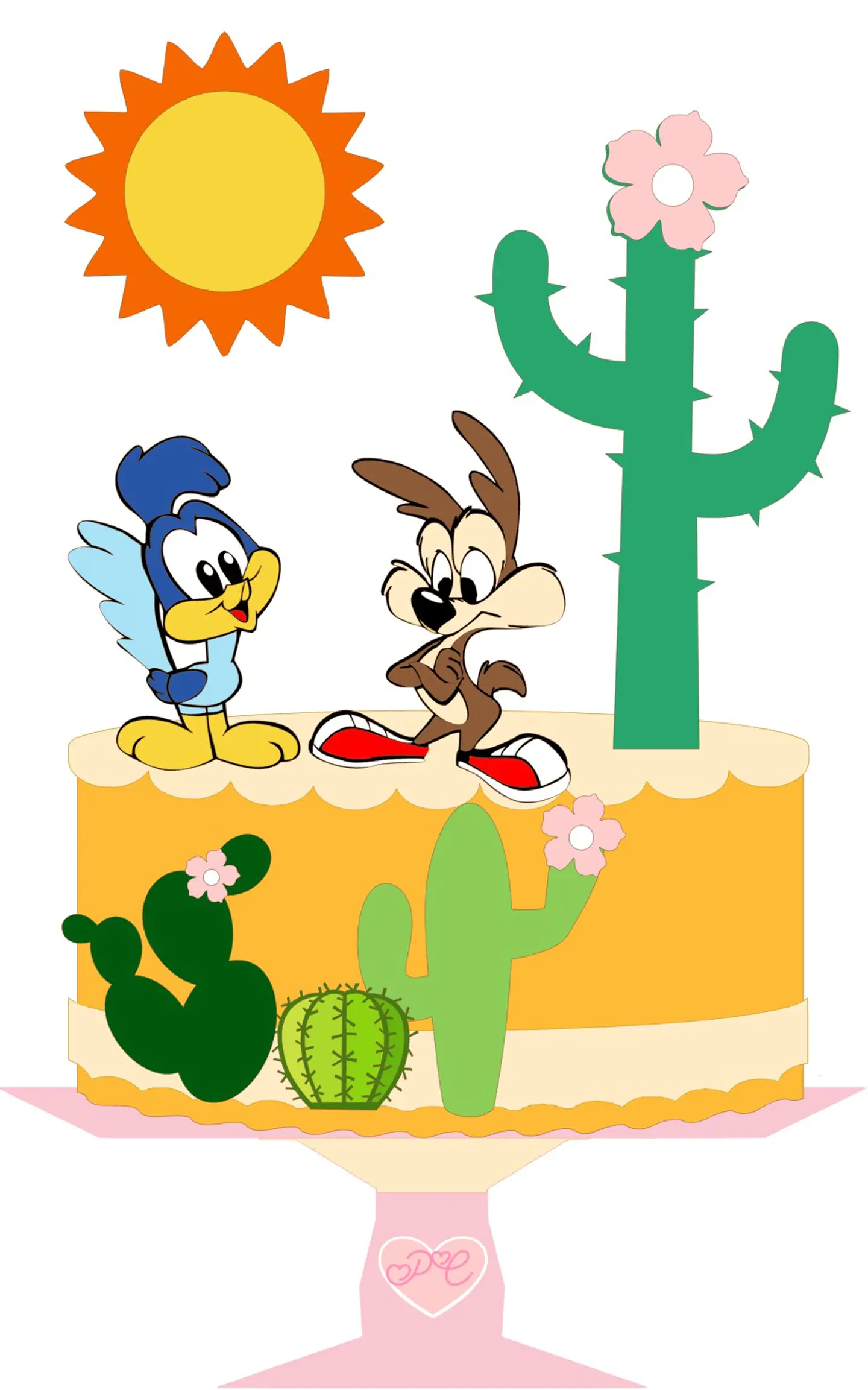 Arquivo de Corte Topo de Bolo Looney Tunes 7 1