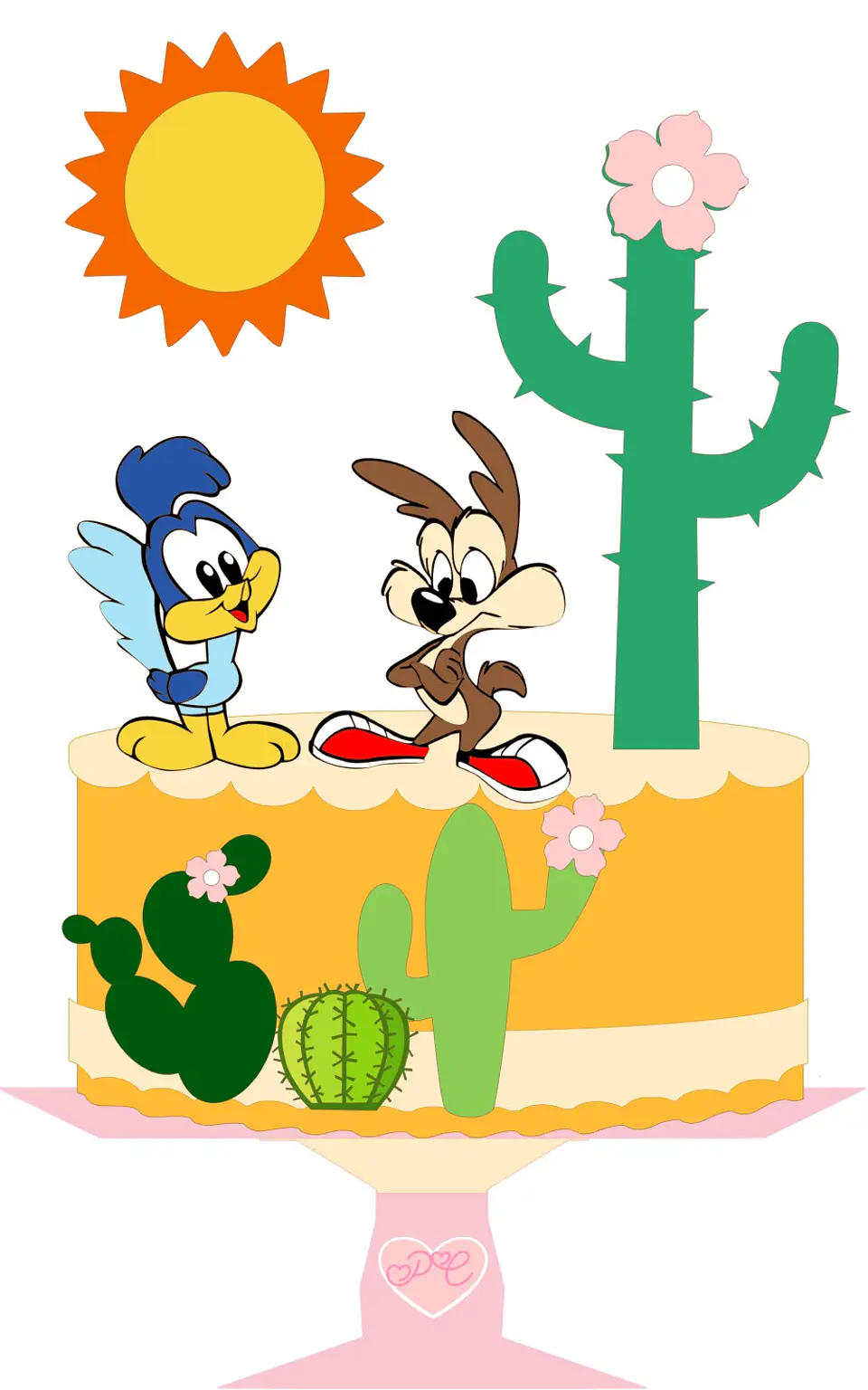 Arquivo de Corte Topo de Bolo Looney Tunes 7 1
