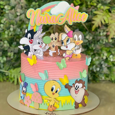 Arquivo de Corte Topo de Bolo Looney Tunes 1