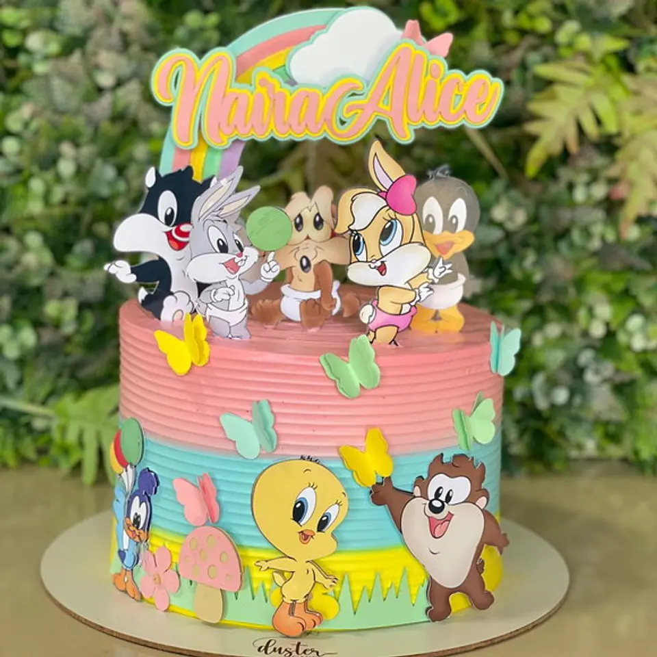 Arquivo de Corte Topo de Bolo Looney Tunes 1 1