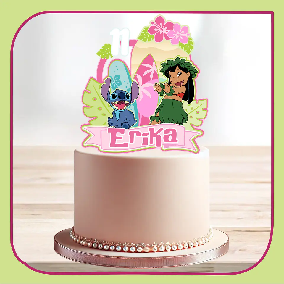 Arquivo de Corte Topo de Bolo Lilo e Stitch 14 1