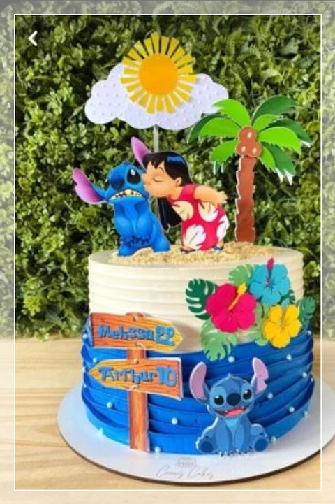 Arquivo de Corte Topo de Bolo Lilo e Stitch 6
