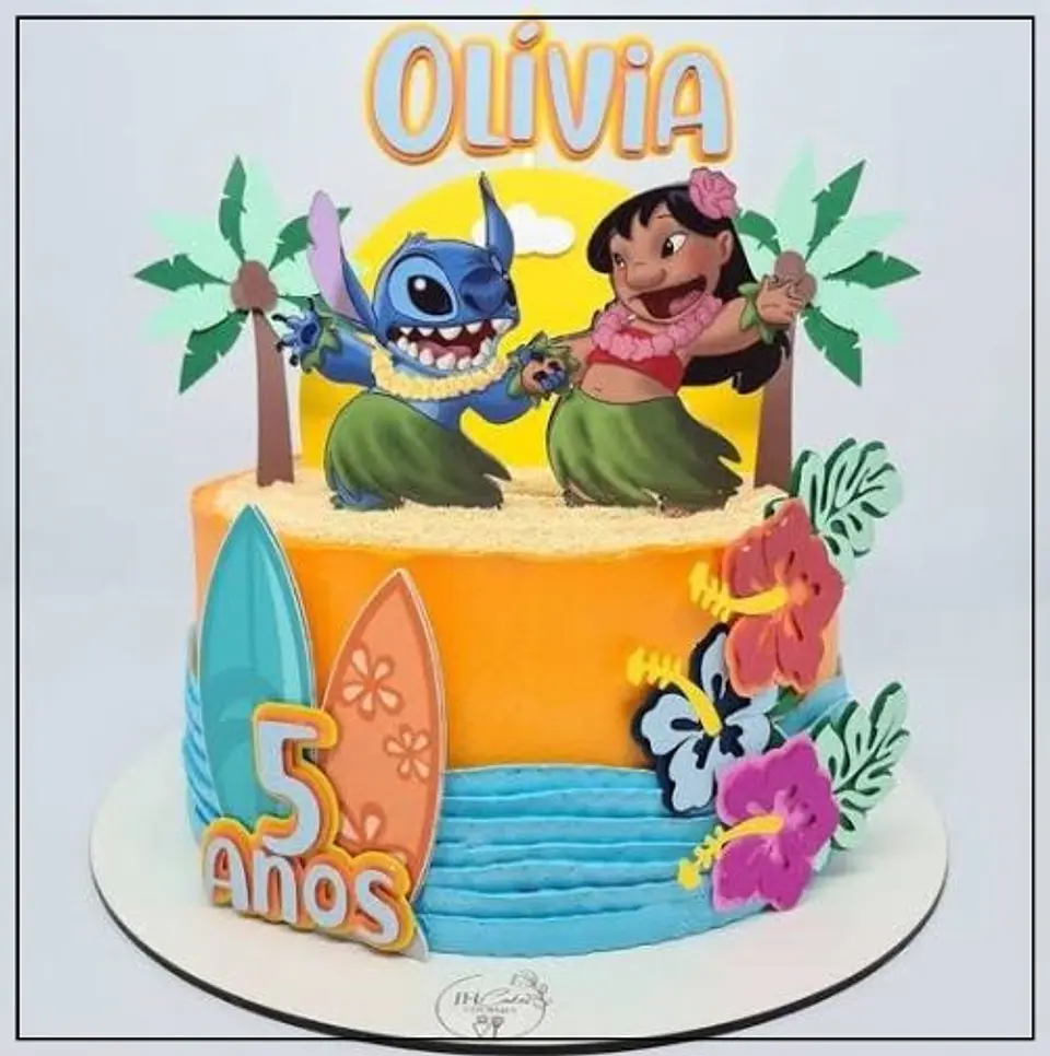 Arquivo de Corte Topo de Bolo Lilo e Stitch 5 1