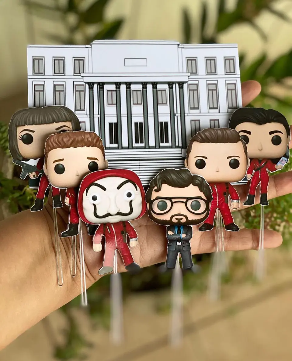 Arquivo de Corte Topo de Bolo La Casa de Papel 4 1