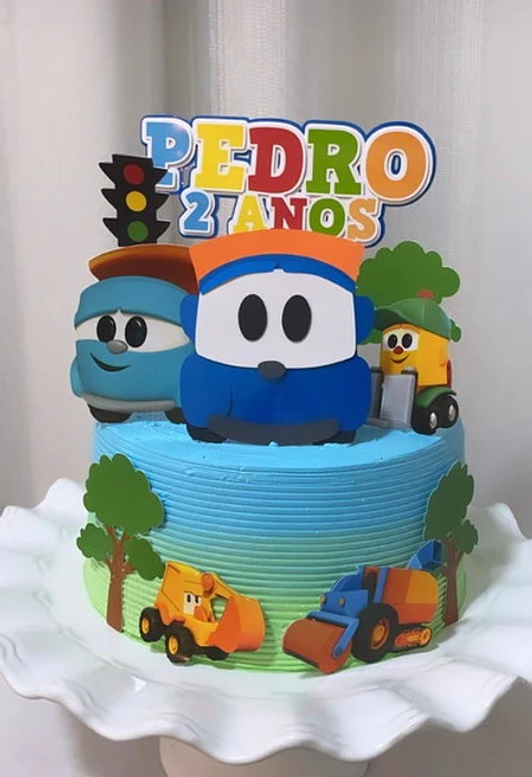Arquivo de Corte Topo de Bolo Léo o Caminhão 8