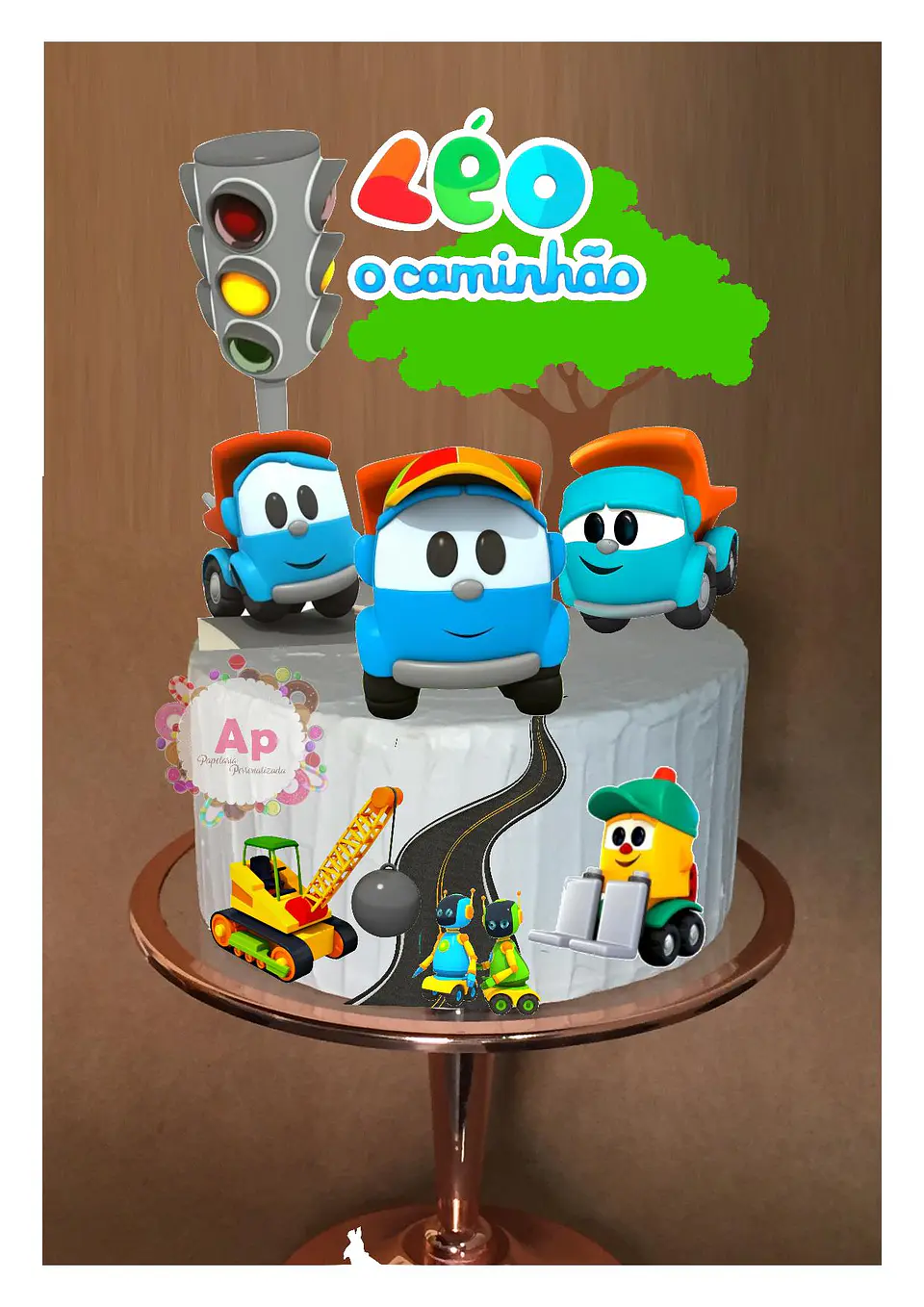 Arquivo de Corte Topo de Bolo Léo o Caminhão 7 1