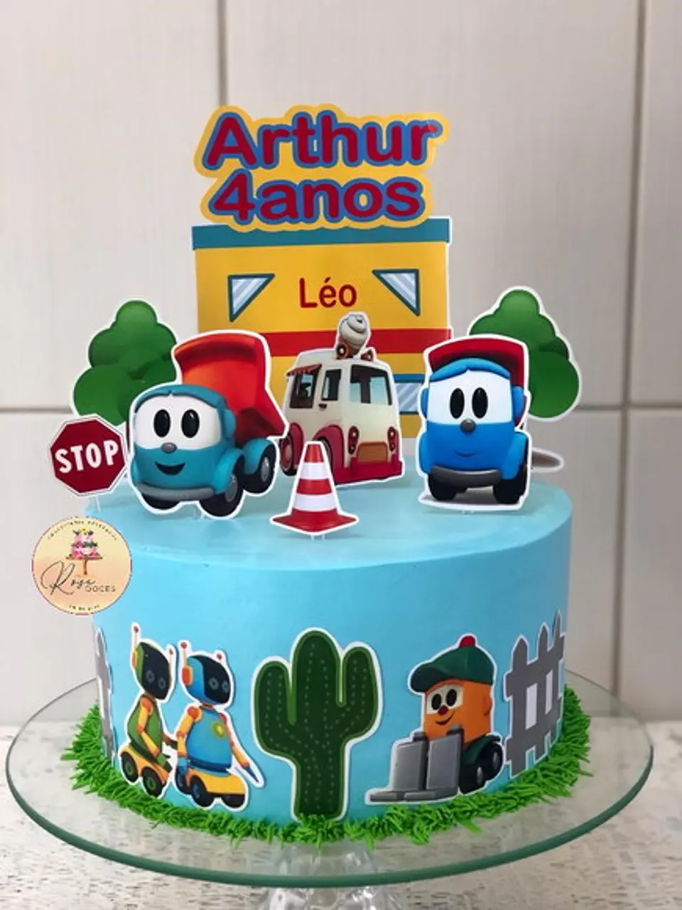 Arquivo de Corte Topo de Bolo Léo o Caminhão 6 1