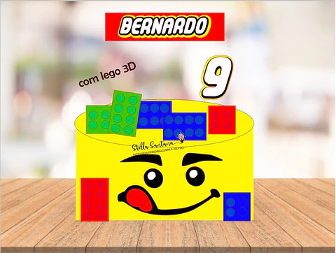 Arquivo de Corte Topo de Bolo Lego 6