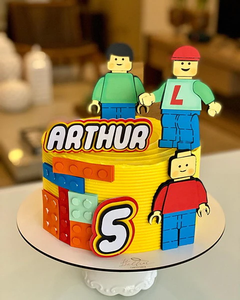 Arquivo de Corte Topo de Bolo Lego 3