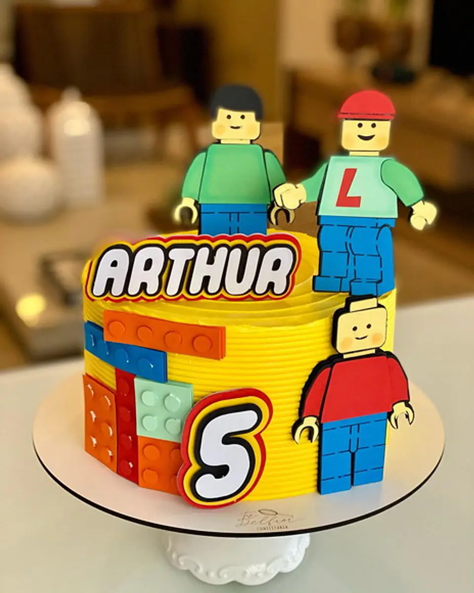Arquivo de Corte Topo de Bolo Lego 3 1