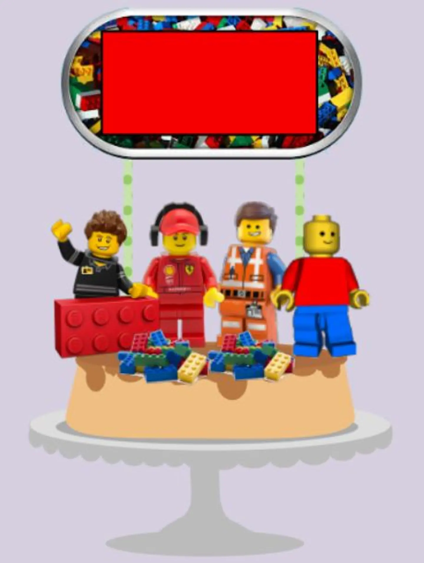 Arquivo de Corte Topo de Bolo Lego 2 1