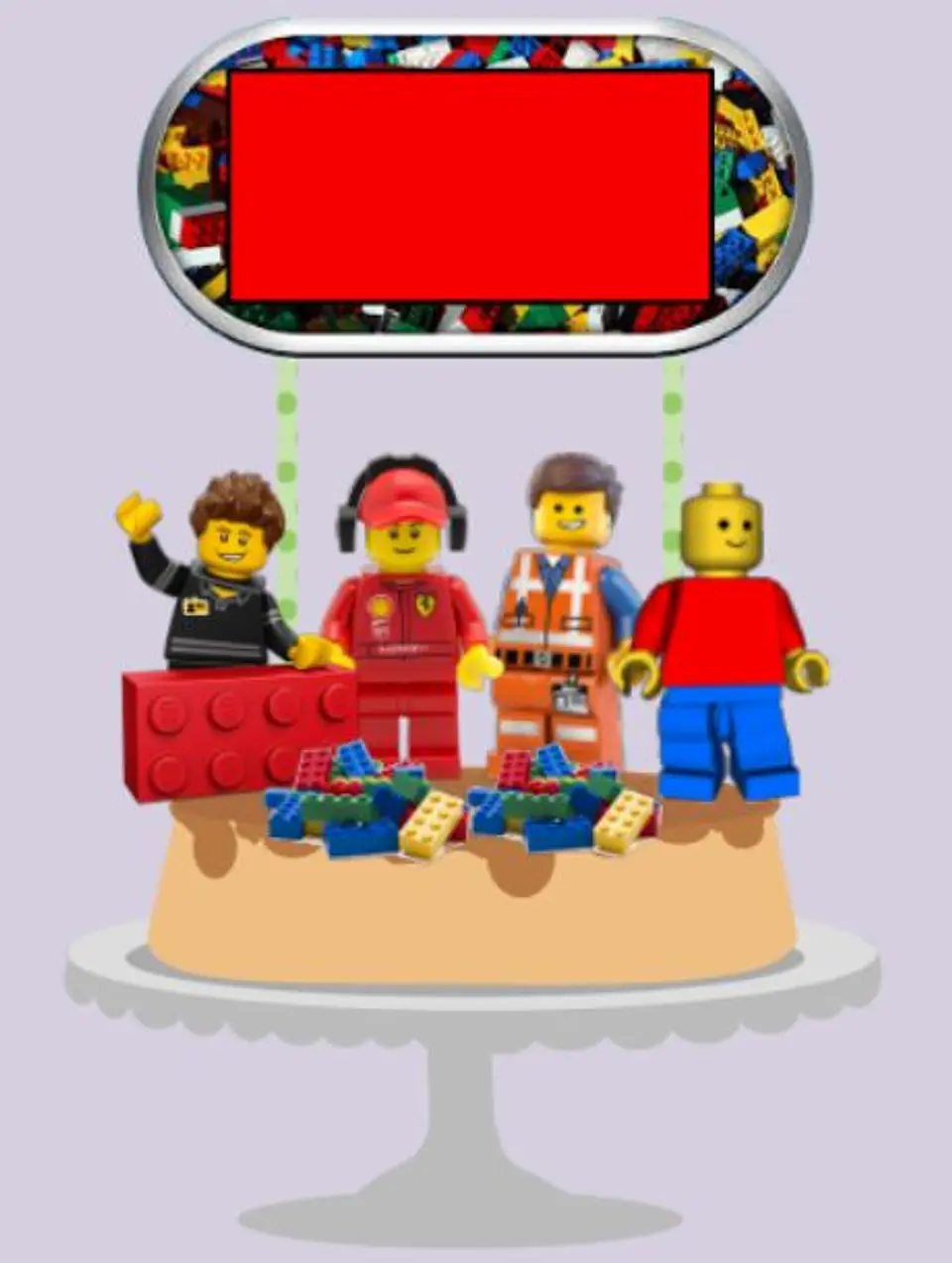 Arquivo de Corte Topo de Bolo Lego 2 1