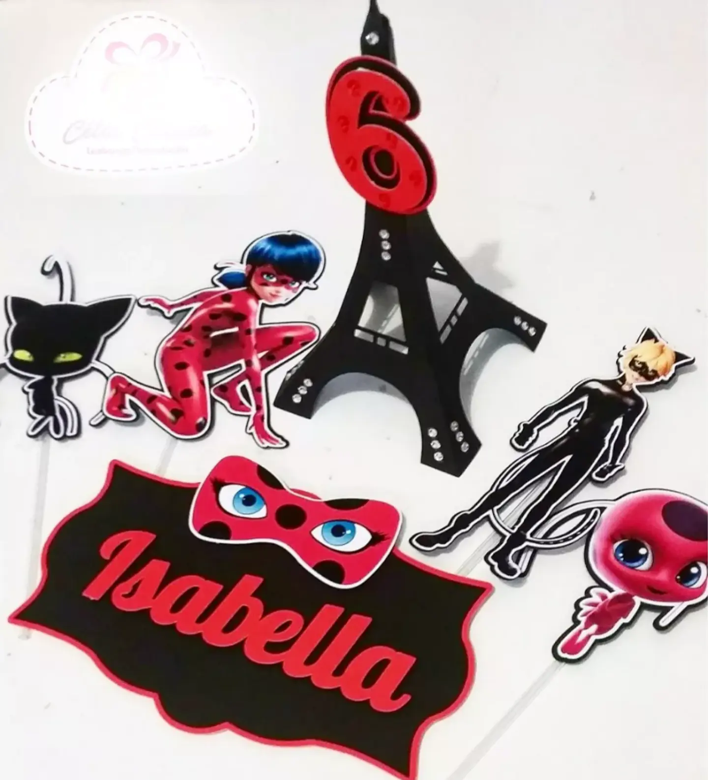 Arquivo de Corte Topo de Bolo Ladybug 12 1