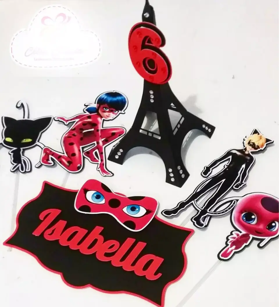 Arquivo de Corte Topo de Bolo Ladybug 12 1