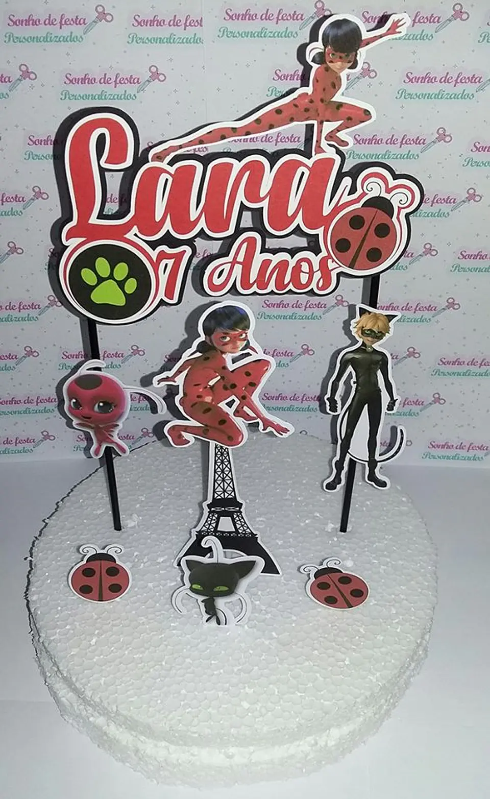 Arquivo de Corte Topo de Bolo Ladybug 10 1