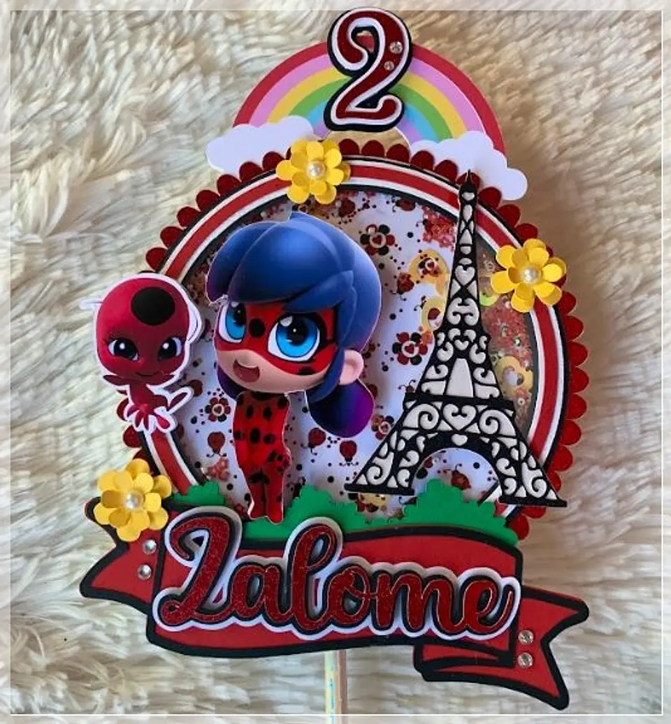 Arquivo de Corte Topo de Bolo Ladybug 9 1