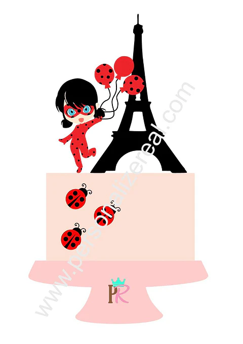 Arquivo de Corte Topo de Bolo Ladybug 4
