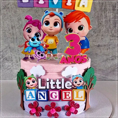 Arquivo de Corte Topo de Bolo Little Angel 1