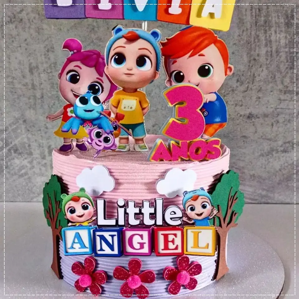 Arquivo de Corte Topo de Bolo Little Angel 1 1