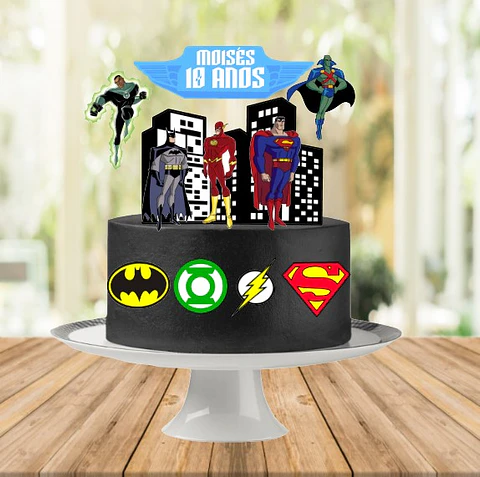 Arquivo de Corte Topo de Bolo Liga da Justiça 5