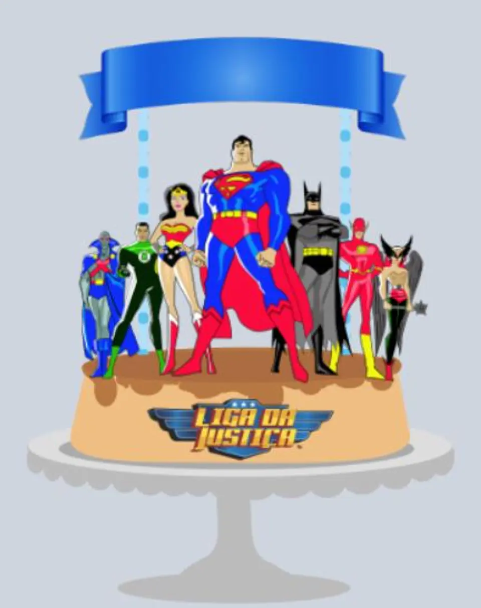 Arquivo de Corte Topo de Bolo Liga da Justiça 1 1
