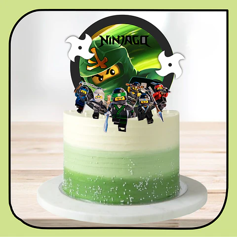 Arquivo de Corte Topo de Bolo Lego Ninjago 3
