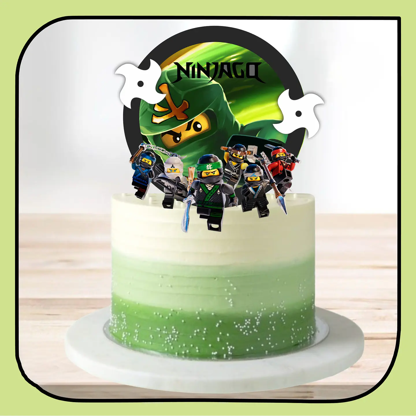 Arquivo de Corte Topo de Bolo Lego Ninjago 3 1