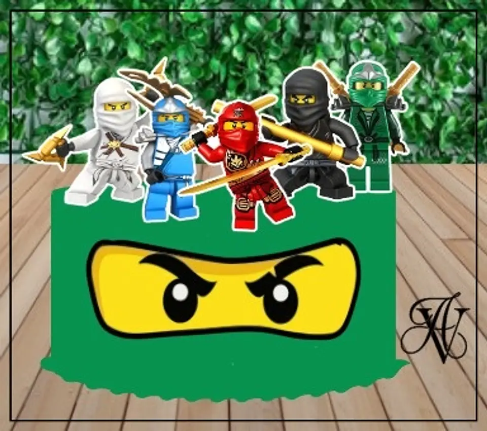 Arquivo de Corte Topo de Bolo Lego Ninjago 1 1