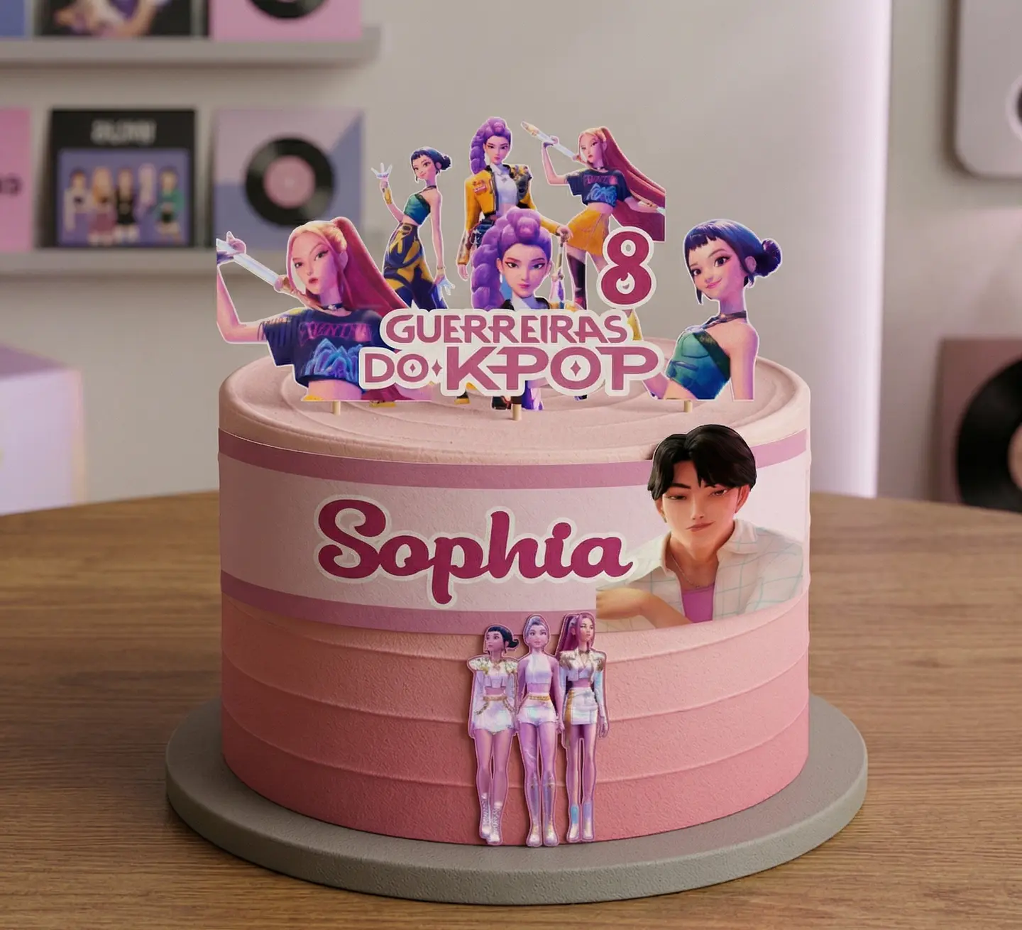 Arquivo de Corte Topo de Bolo Guerreiras K-Pop - Kpop Demon Hunters Huntrix 1 1