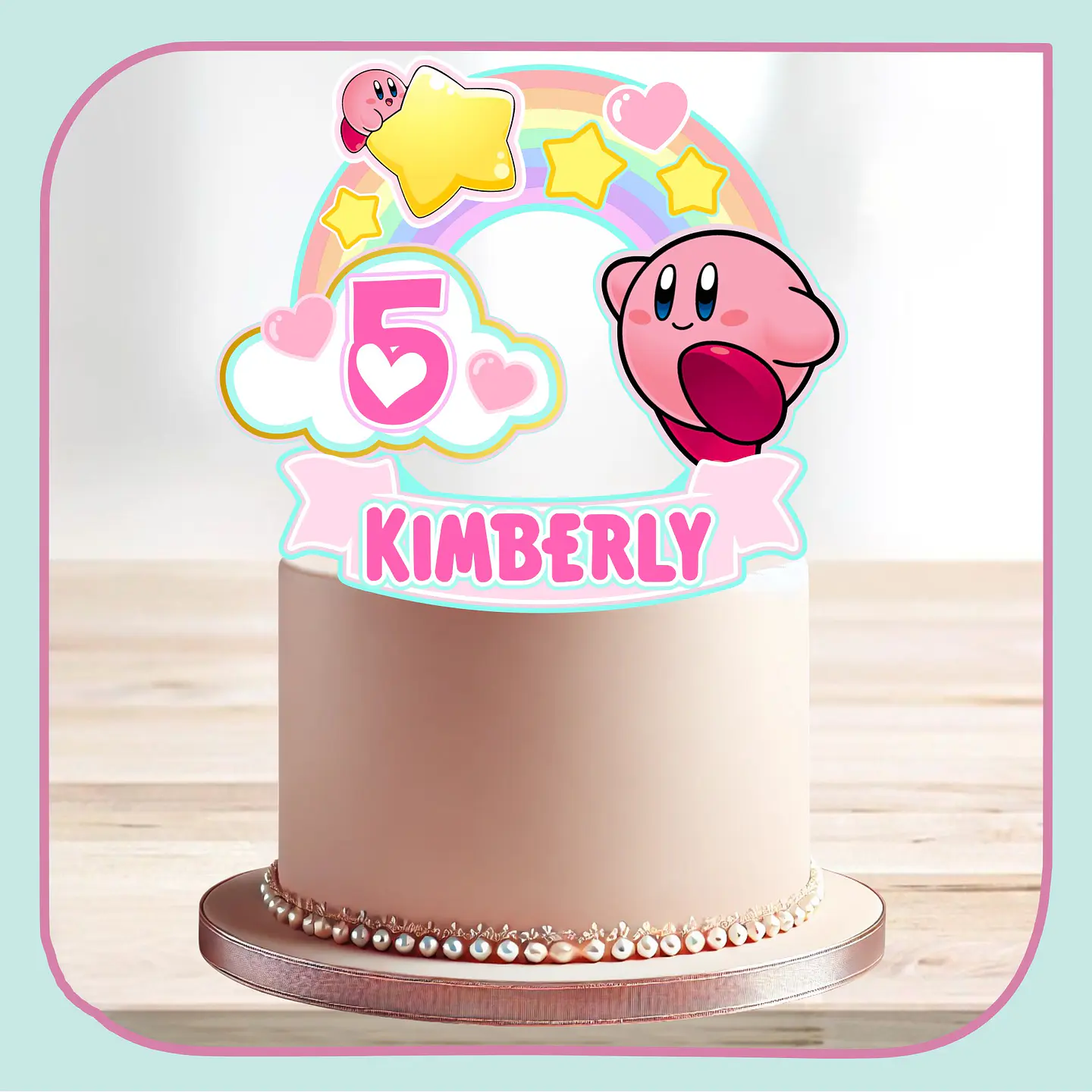 Arquivo de Corte Topo de Bolo Kirby 1 1