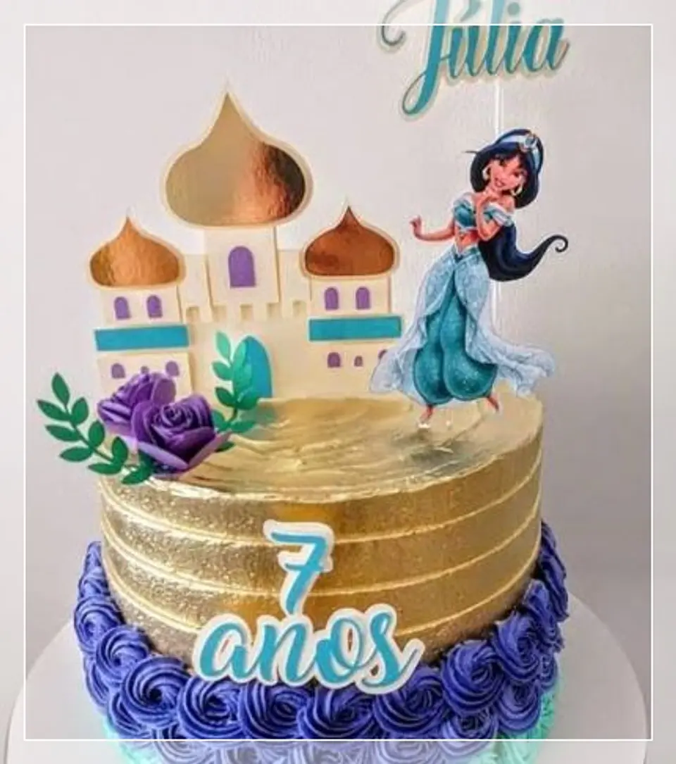 Arquivo de Corte Topo de Bolo Jasmine e Aladin 5 1