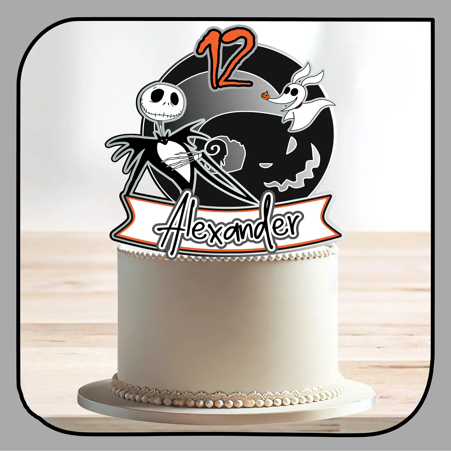 Arquivo de Corte Topo de Bolo Jack e Sally 2 1