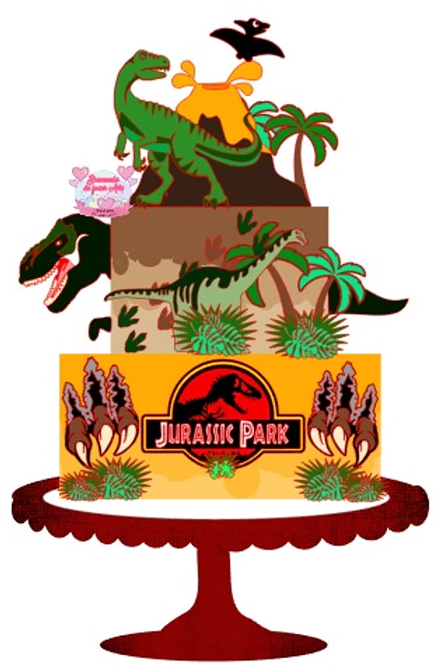 Arquivo de Corte Topo de Bolo Jurassic Park 6