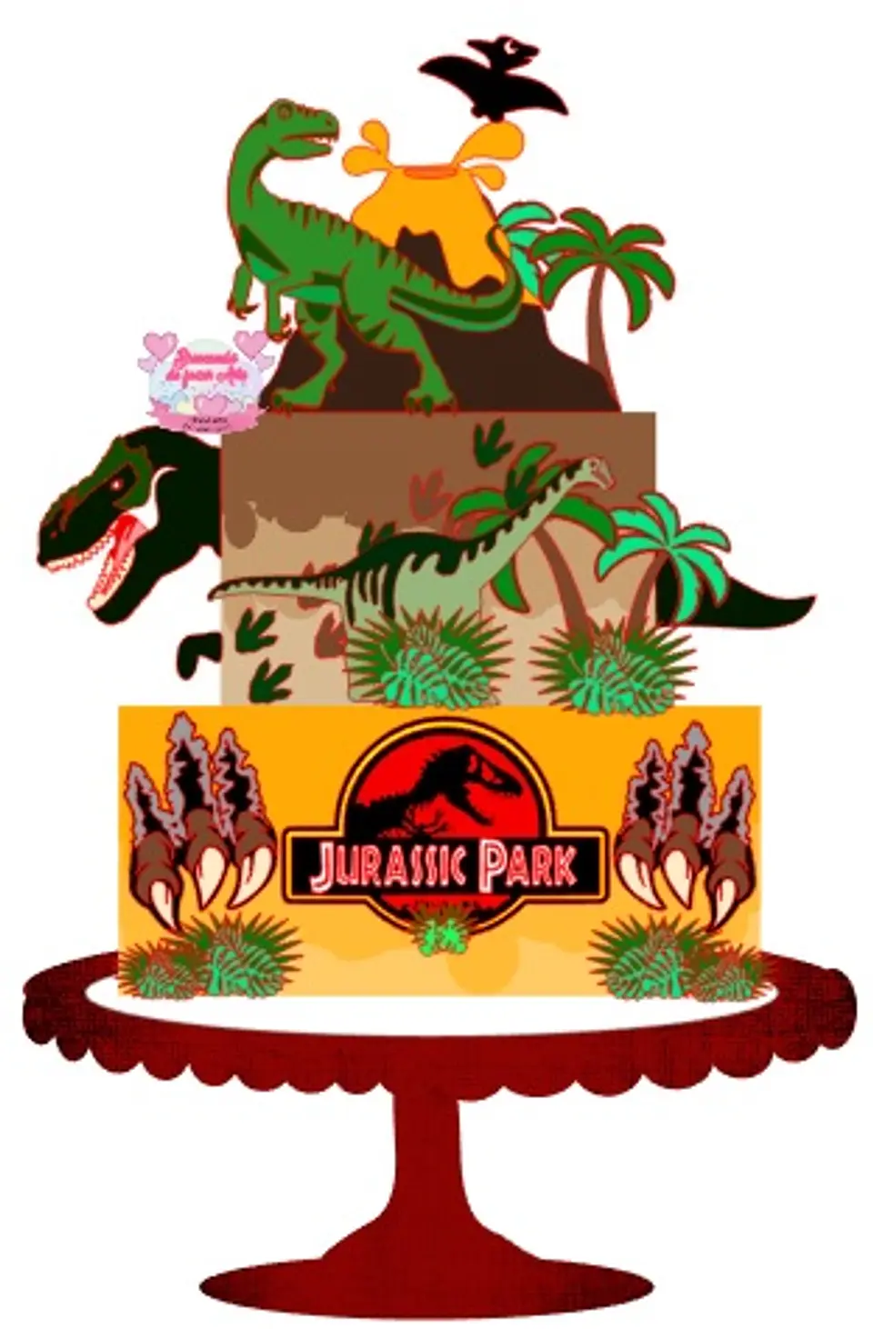 Arquivo de Corte Topo de Bolo Jurassic Park 6 1