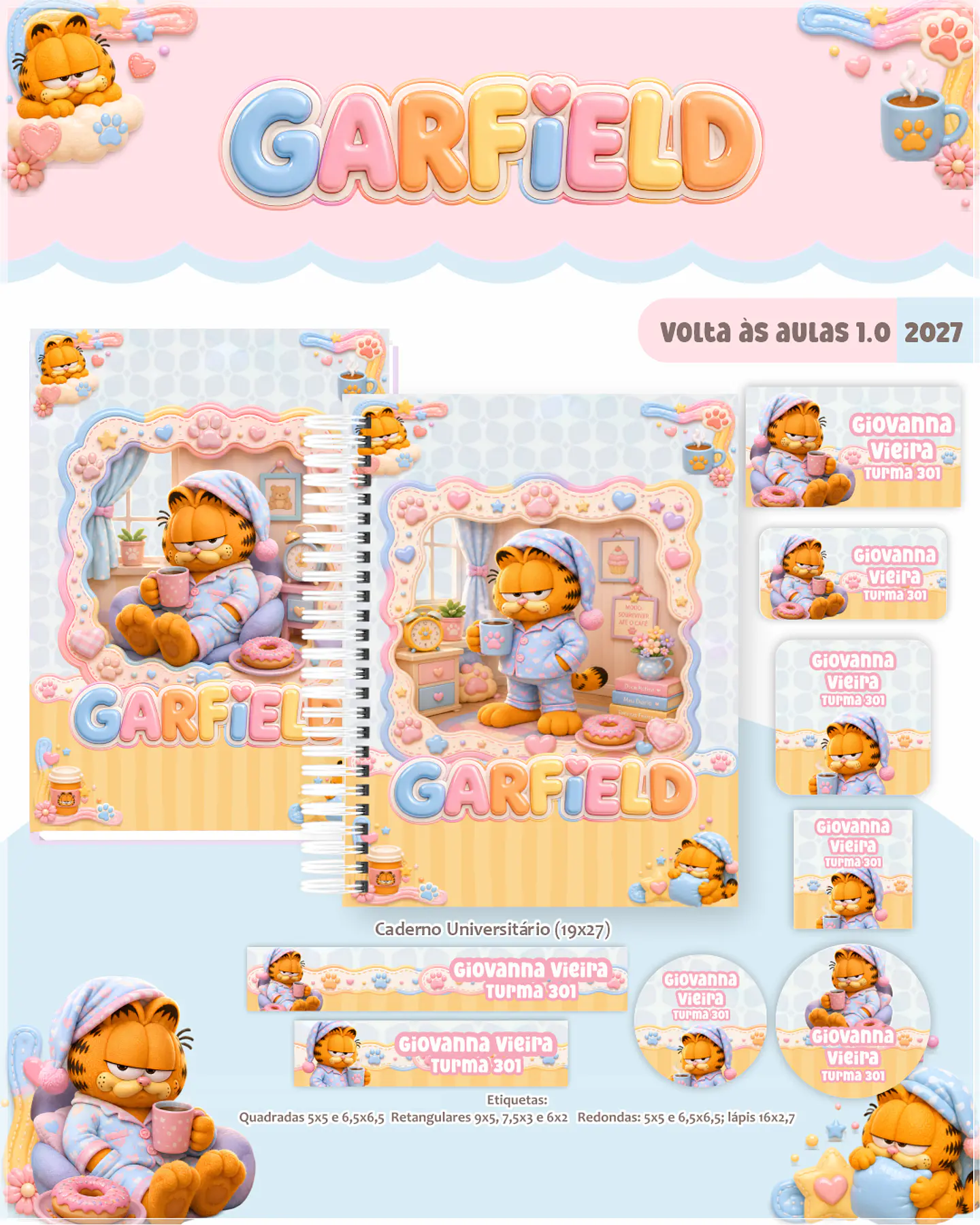Encadernação - Coleção Escolar 1.0 Garfield 1