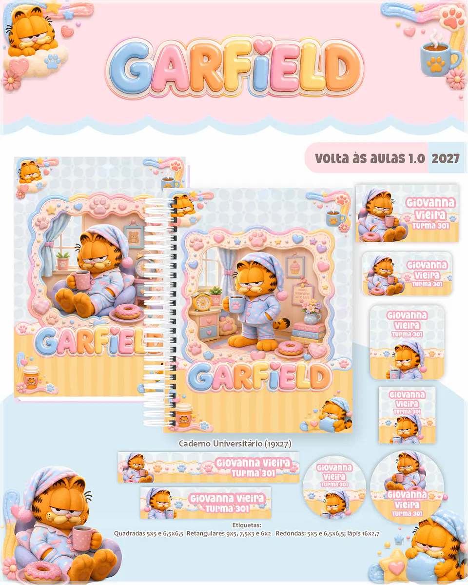 Encadernação - Coleção Escolar 1.0 Garfield 1