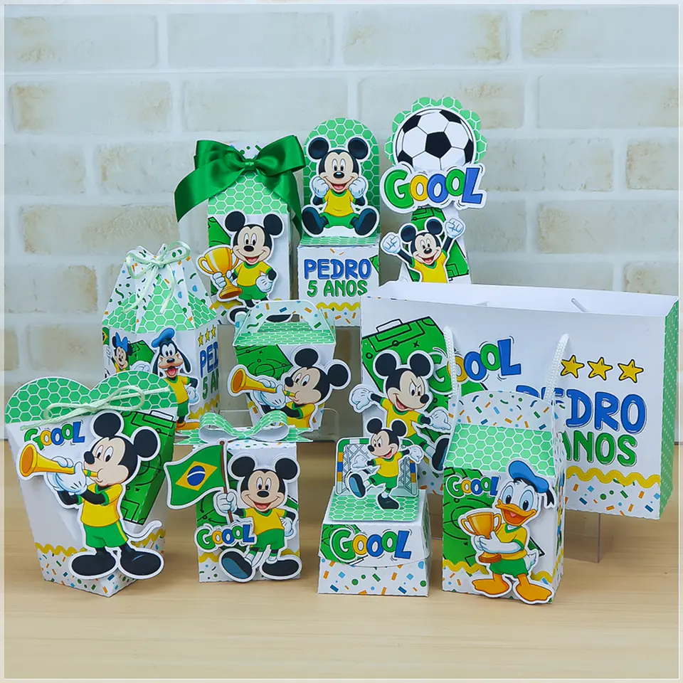 Arquivo de Corte Kit Festa Futebol Copa do Mundo Mickey 5 1