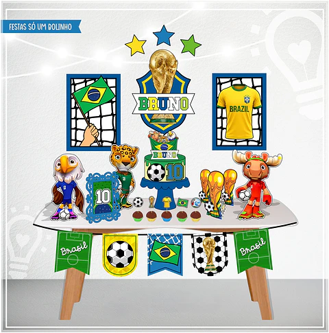 Arquivo de Corte Kit Festa Só um Bolinho Copa 4