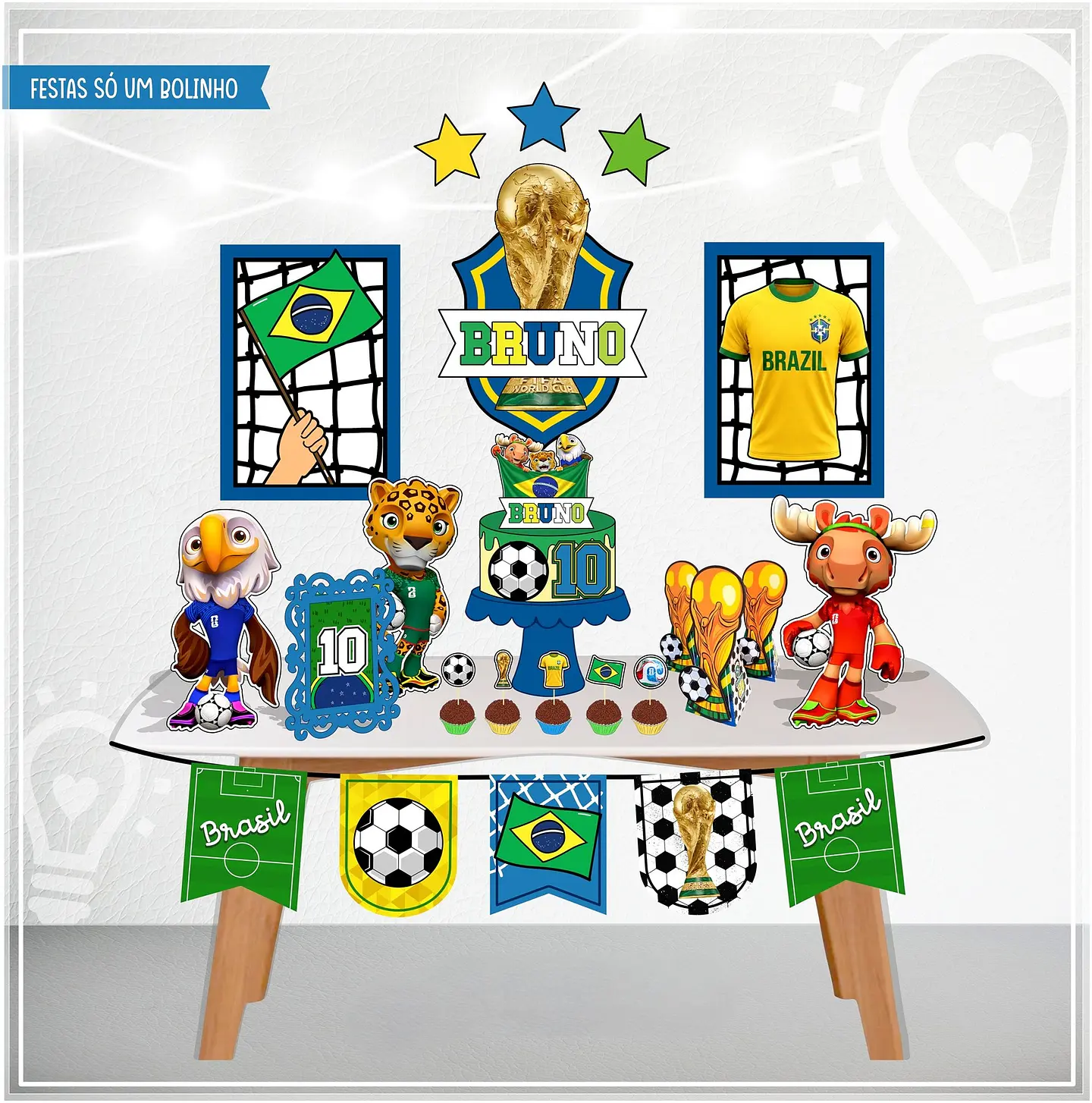 Arquivo de Corte Kit Festa Só um Bolinho Copa 4 1